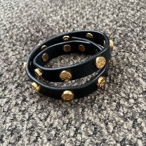 Tory Burch leather wrap bracelet